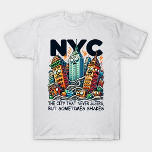 New York Buildings Tee: Fun City Art T-Shirt